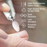 Rio Salon Pro electric nail file and drill bit set, UK version