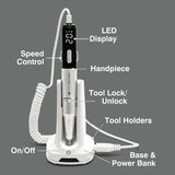 Rio Salon Pro electric nail file and drill bit set, UK version