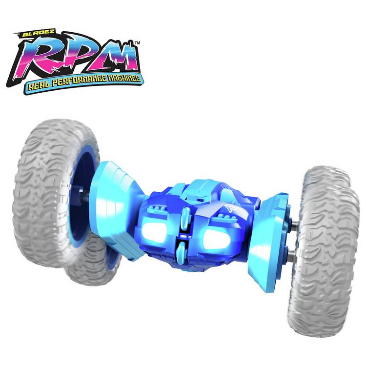 Bladez RPM radio controlled stunt racer blue toy, UK version