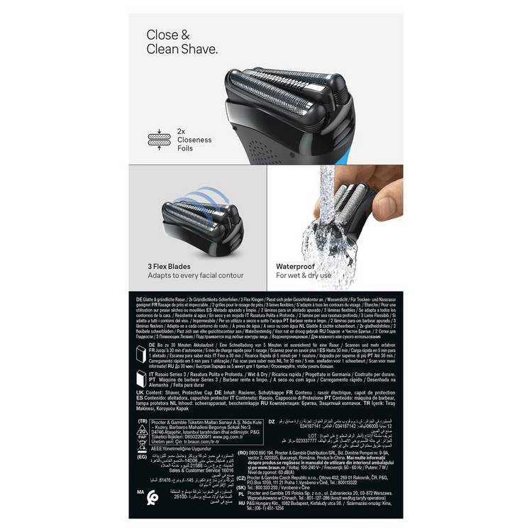 Braun electric foil shaver Series 3 310S, imported from the UK