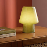 Habitat Flore green glass table lamp, UK version