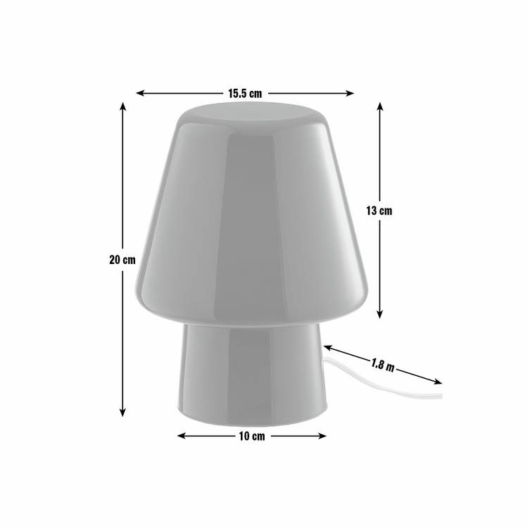 Habitat Flore green glass table lamp, UK version