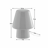 Habitat Flore green glass table lamp, UK version