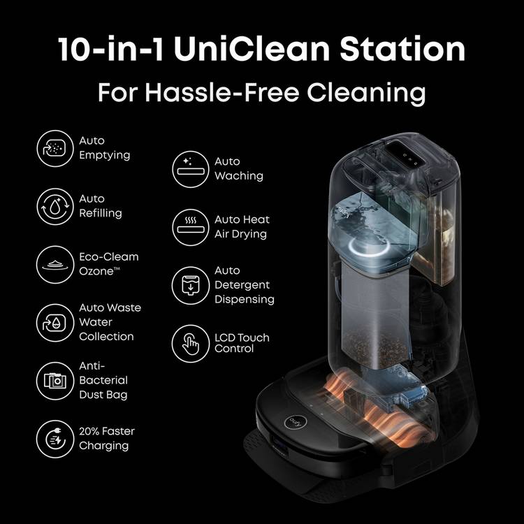 eufy S1 Pro floor washing robot vacuum cleaner - British product