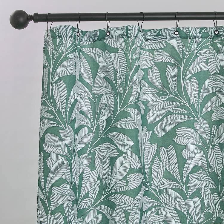 Habitat green shower curtain 180x180cm (British brand)