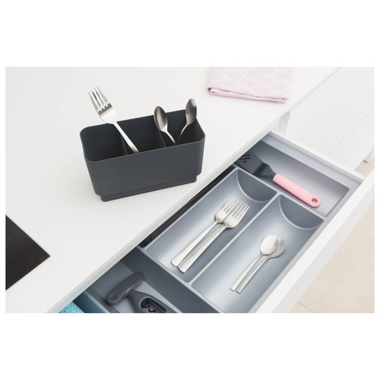 Brabantia Compact Dish Drainer Dark Grey, UK version