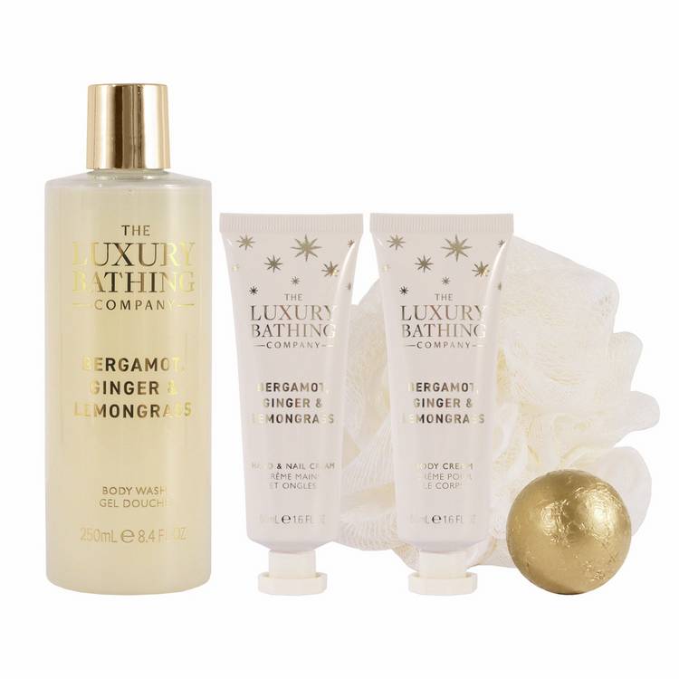 The Luxury Bathing Company bathing tin gift set, imported from the UK