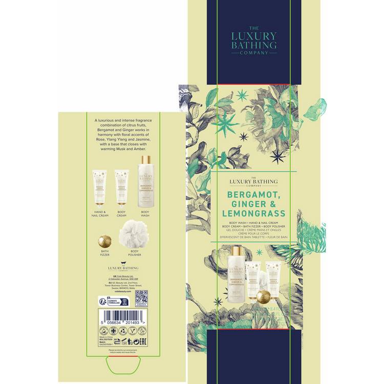 The Luxury Bathing Company bathing tin gift set, imported from the UK