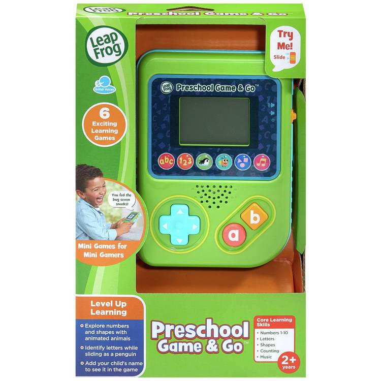 LeapFrog Preschool Game & Go handheld learning console, imported from the UK