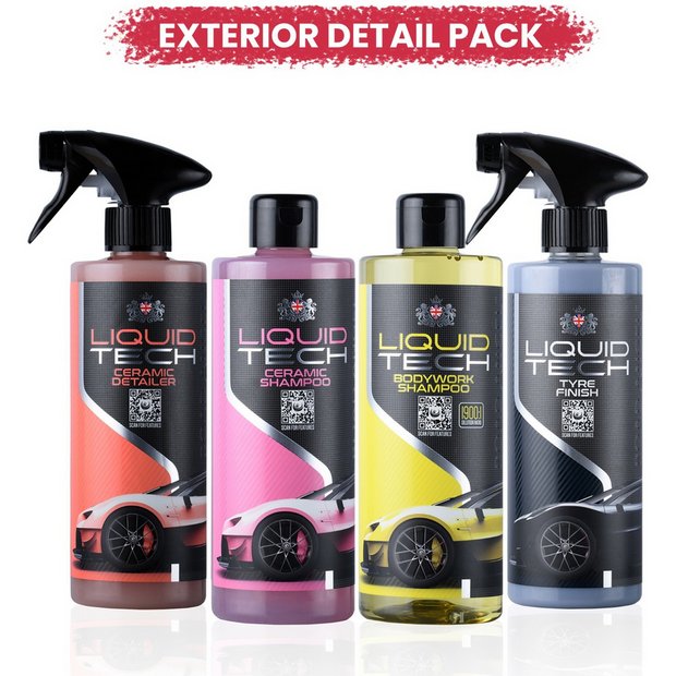 Road Angel Liquid Tech car wash pack with four products (British brand)