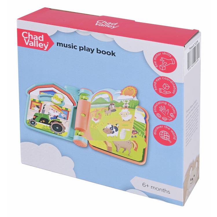 Chad Valley Music Play Book interactive baby toy - British product
