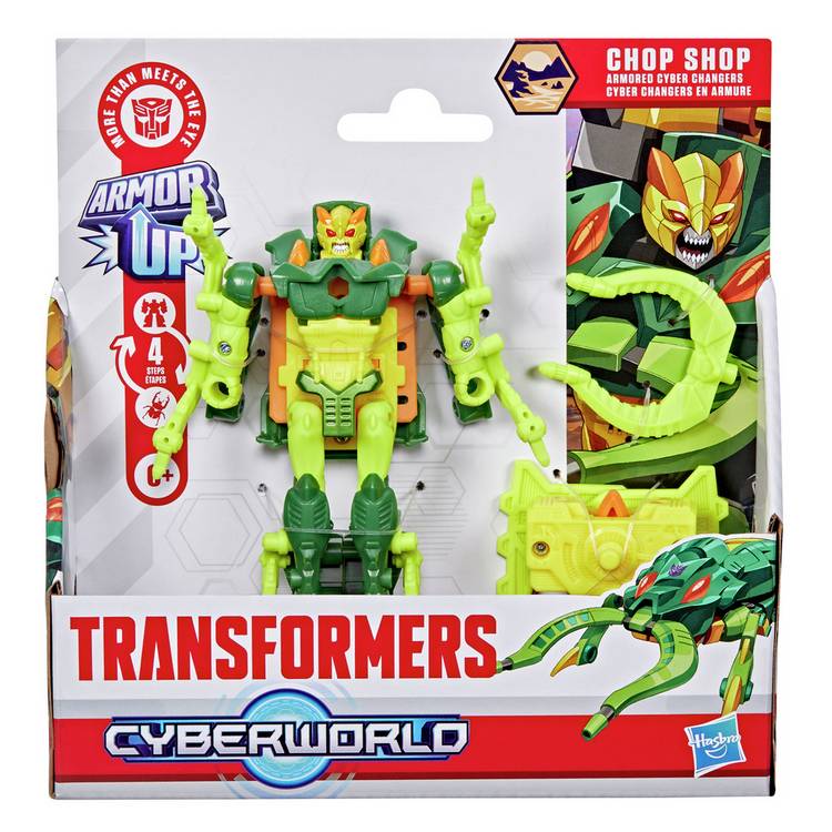 Transformers Chop Shop Cyberworld Armour action figure 10cm - British product