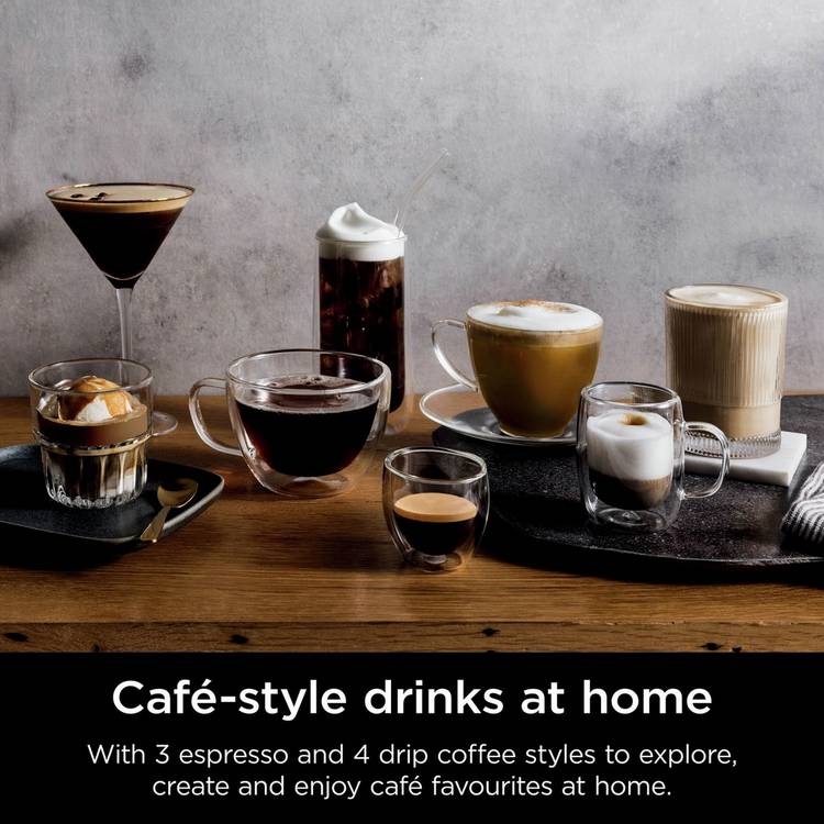 Ninja Luxe Cafe Premier espresso coffee machine, UK version