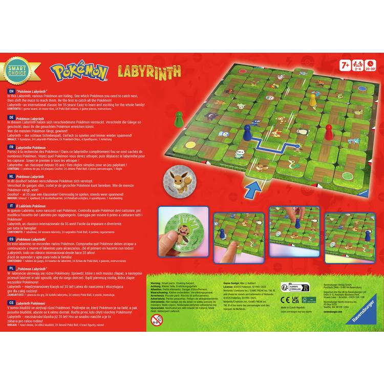 Pokémon Labyrinth 2025 board game, UK version