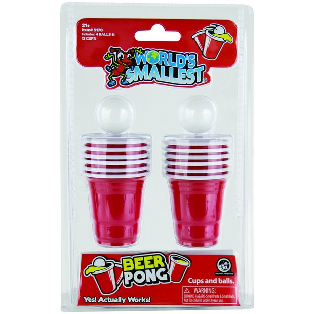 World's Smallest Beer Pong miniature party game, UK version