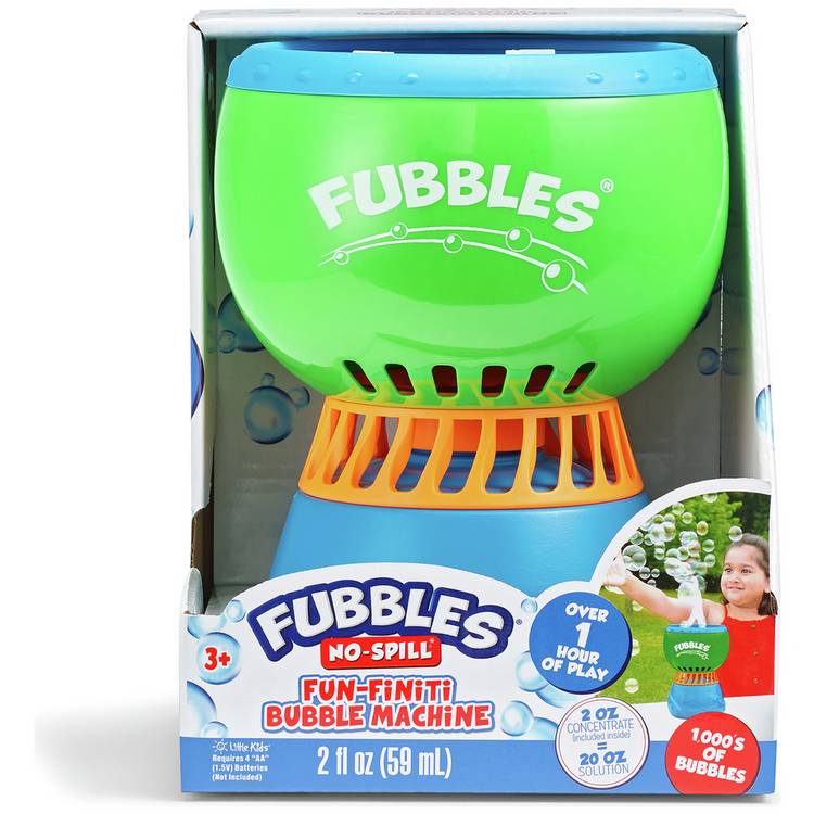 Fubbles No Spill Funfiniti bubble machine (British brand)