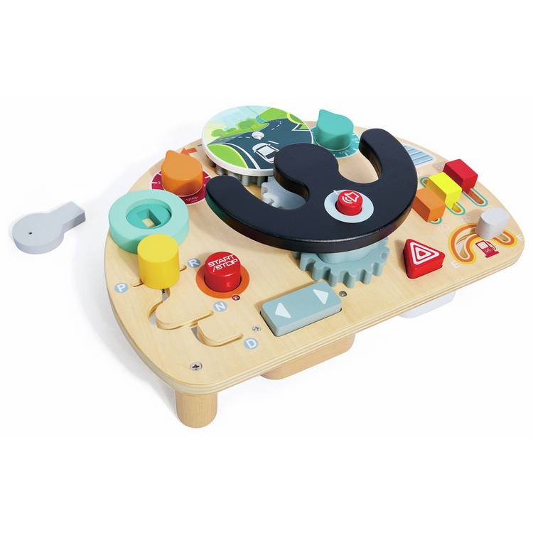 Chad Valley wooden drive and steer toy, imported from the UK