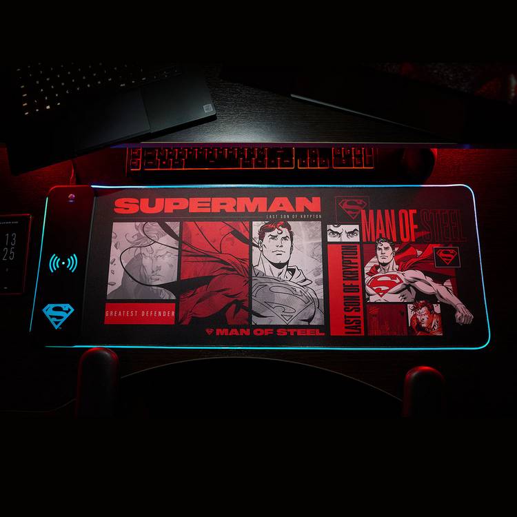 Numskull Superman RGB gaming mat 80cm x 30cm (British brand)