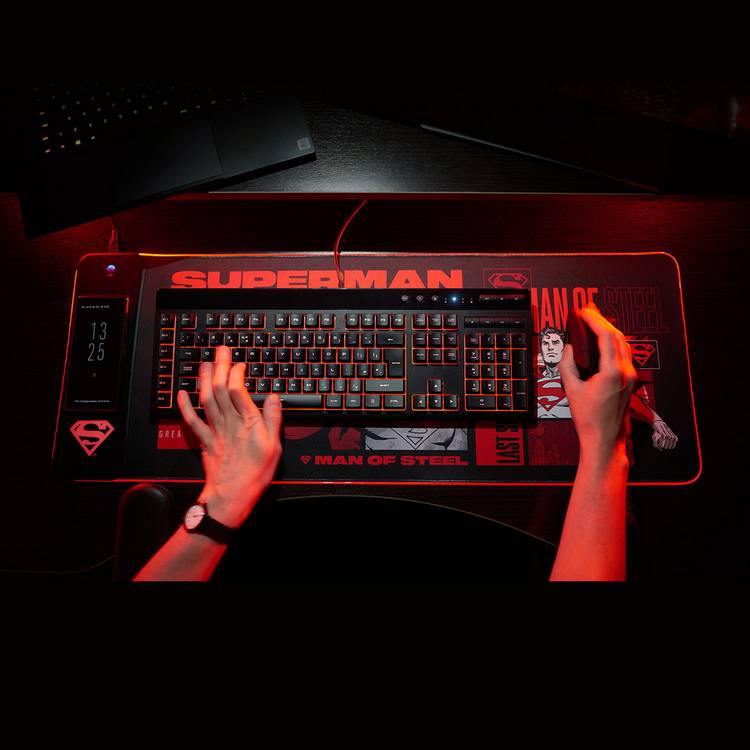 Numskull Superman RGB gaming mat 80cm x 30cm (British brand)