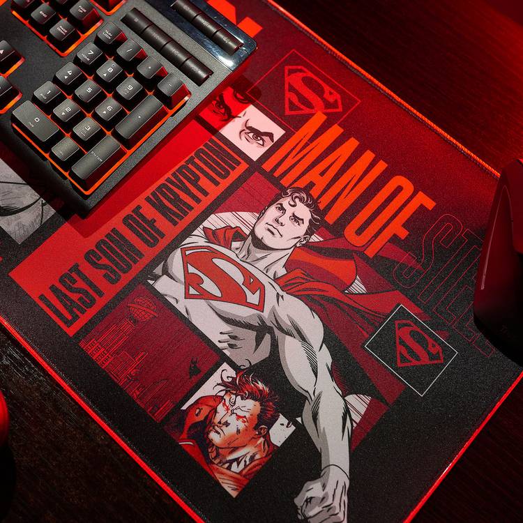 Numskull Superman RGB gaming mat 80cm x 30cm (British brand)