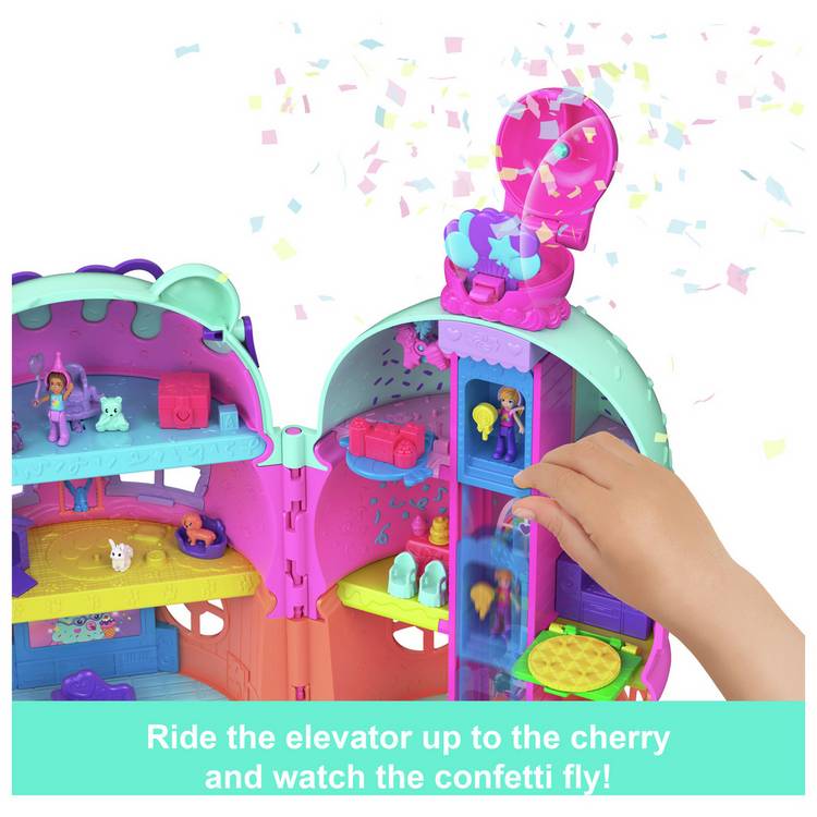 Polly Pocket large gelato house playset with micro dolls, UK version