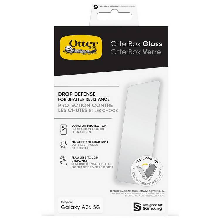 OtterBox Galaxy A26 5G screen protector, imported from the UK