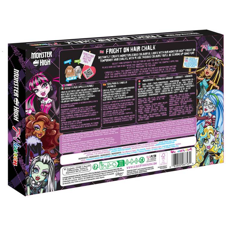 7th Heaven Monster High hair chalks pack of 4, UK version
