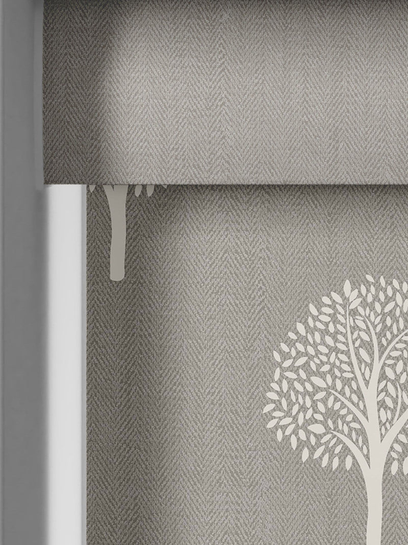 Emily Bond roller blind Pebble Yew Tree - British product