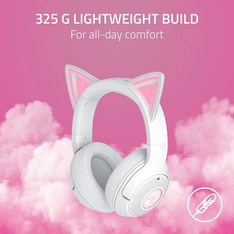 Razer Kraken Kitty V2 wireless headset white, UK version
