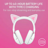 Razer Kraken Kitty V2 wireless headset white, UK version