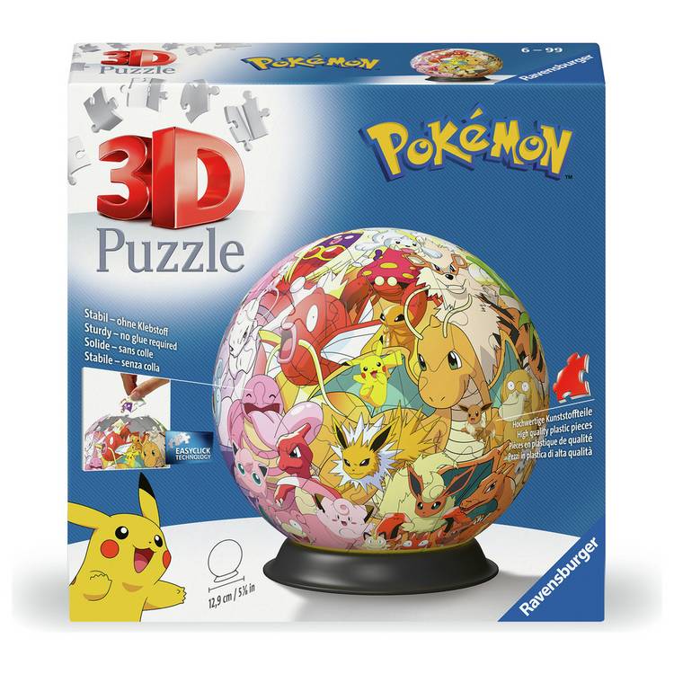 Ravensburger Pokémon 3D puzzle ball 72 pieces, imported from the UK