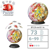 Ravensburger Pokémon 3D puzzle ball 72 pieces, imported from the UK