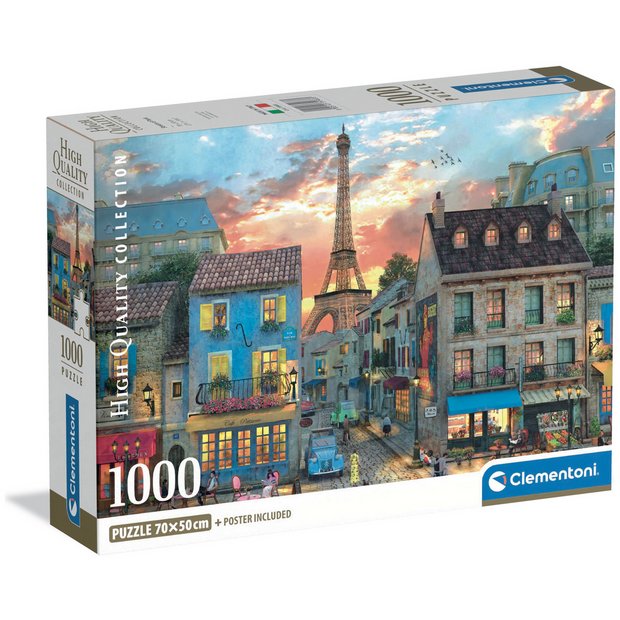 Clementoni Streets of Paris jigsaw puzzle 1000 pieces - British product