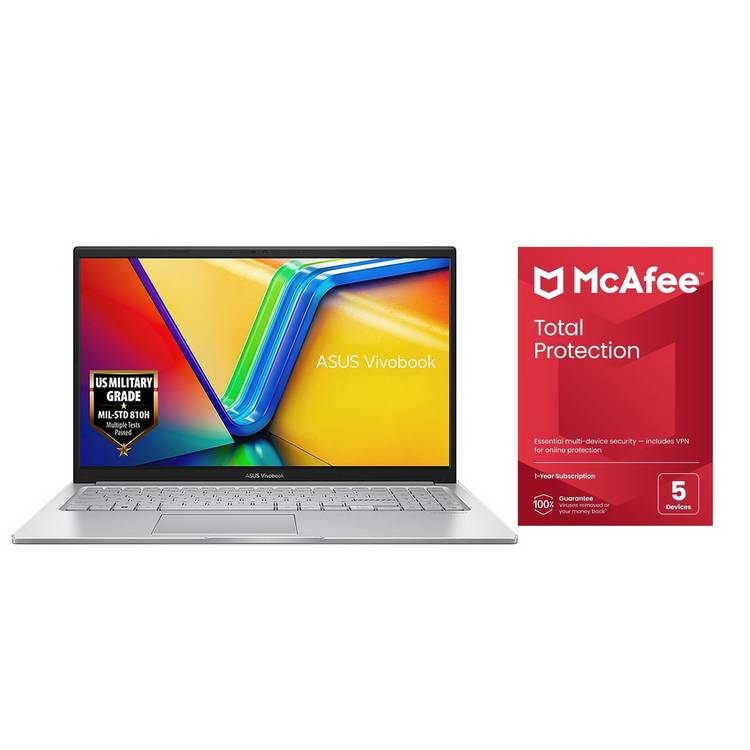 ASUS Vivobook 15 laptop silver, imported from the UK