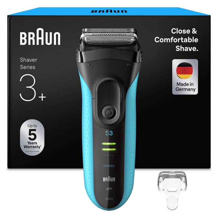 Braun Series 3+ electric shaver 3040S (British brand)