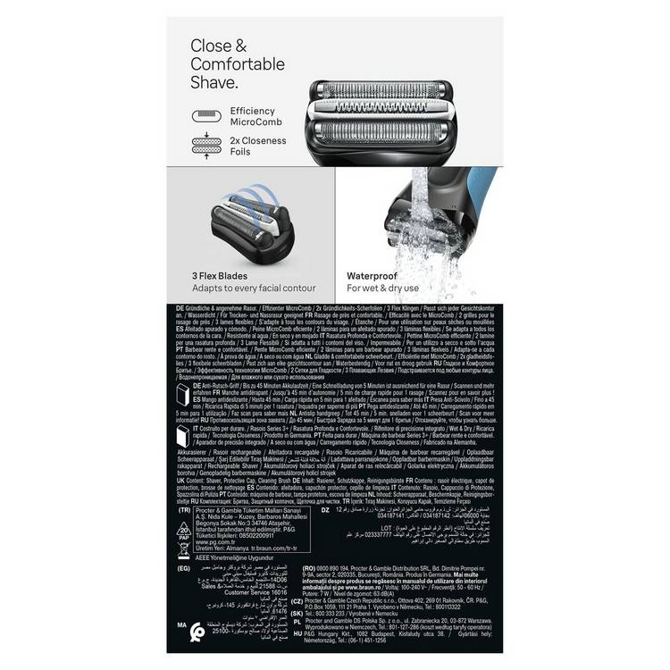 Braun Series 3+ electric shaver 3040S (British brand)