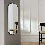 Habitat black pill wall mirror 100x60cm (British brand)