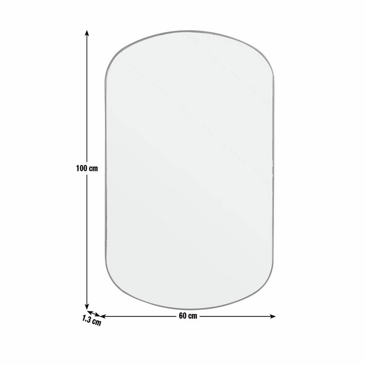 Habitat black pill wall mirror 100x60cm (British brand)