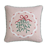 Argos Home pink mistletoe cushion 43cm (British brand)