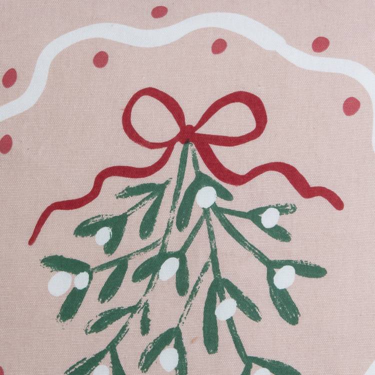 Argos Home pink mistletoe cushion 43cm (British brand)