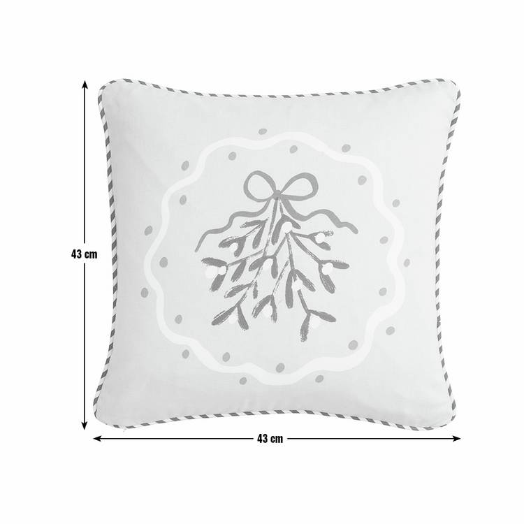 Argos Home pink mistletoe cushion 43cm (British brand)