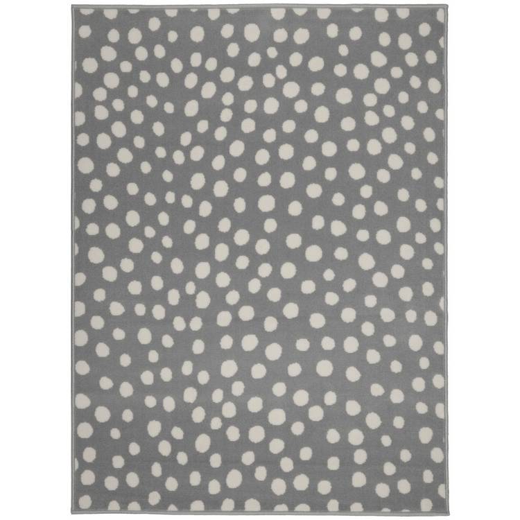 Homemaker spot grey cut pile rug 120x160cm - British product