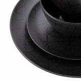 Argos Home Geo Black 16-piece stoneware dinner set, UK version