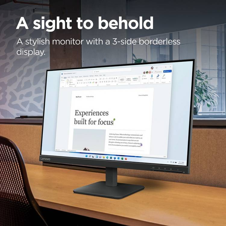 Lenovo L24-4e monitor 23.8in, UK version