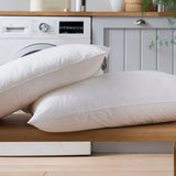 The Fine Bedding Company Spundown medium pillow 2 pack (British brand)