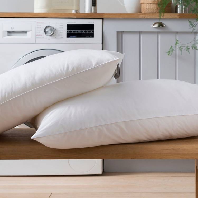 The Fine Bedding Company Spundown medium pillow 2 pack (British brand)