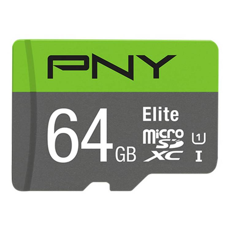 PNY Elite 64GB microSD card UHS Class 10 - British product