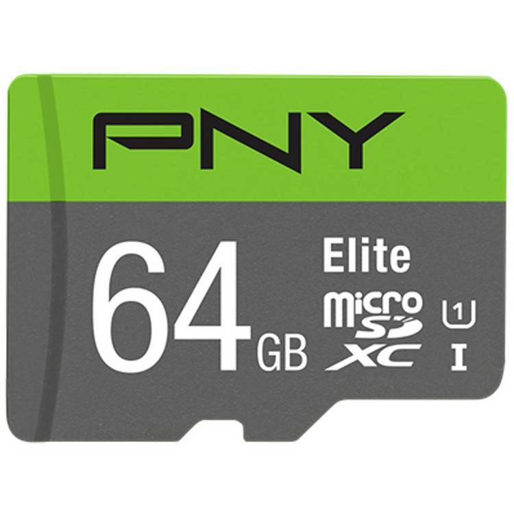 PNY Elite 64GB microSD card UHS Class 10 - British product
