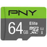 PNY Elite 64GB microSD card UHS Class 10 - British product
