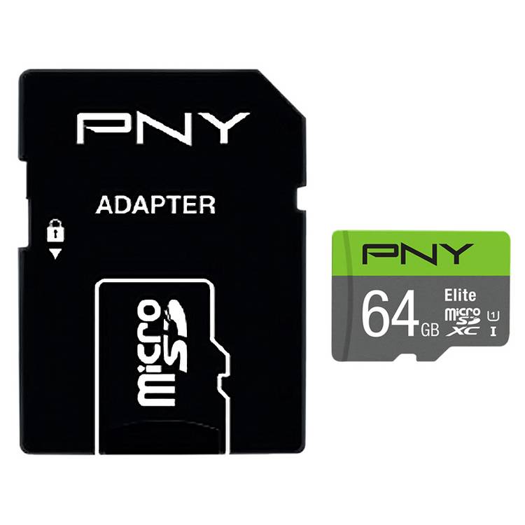 PNY Elite 64GB microSD card UHS Class 10 - British product